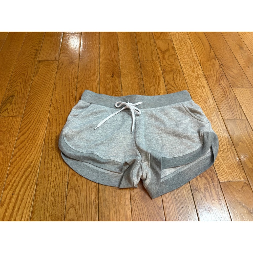 Jessica Simpson Warm Up Gray Dolphin Athletic Shorts Womens Sz Medium Drawstring